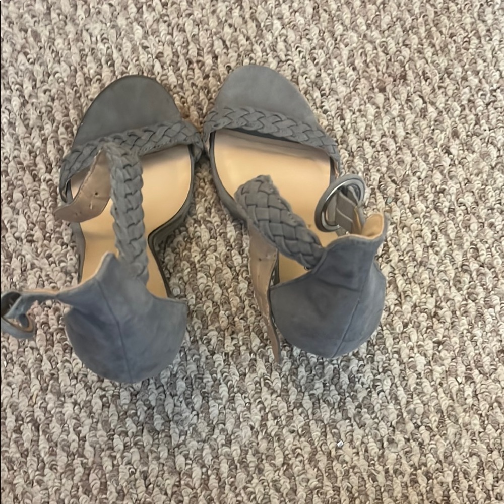 A New Day Gray Ankle Strap Sandals